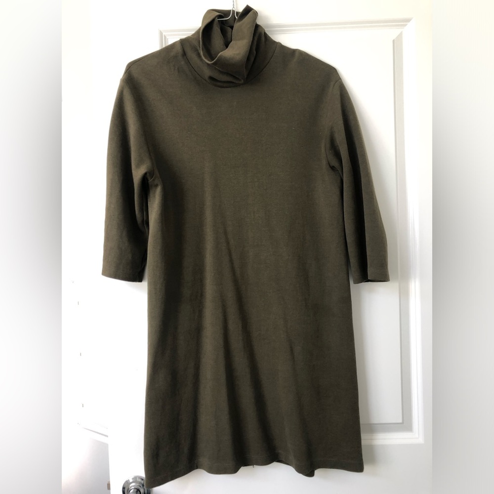 Zara Turtleneck cotton dress